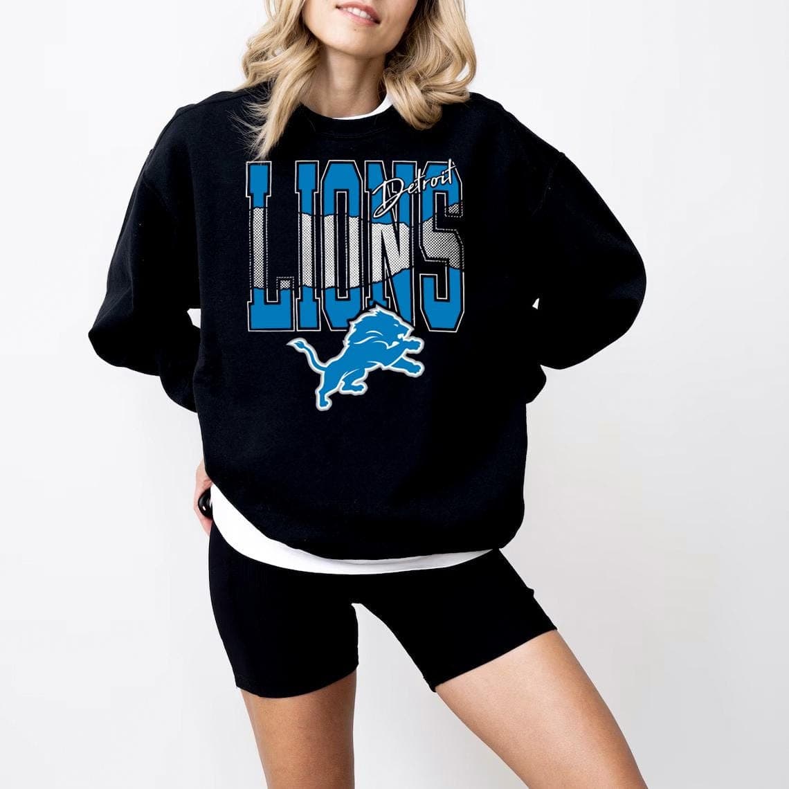 Sudadera Detroit Football, Camiseta Cuello Redondo Bootleg Detroit – image 1, Detroit Lions Tee, detroit lions shirt, detroit lions tee shirts, detroit lions football shirt, detroit lions sweat shirt, nflshop lions, lions sweatshirt