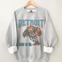 Detroit Fútbol americano Vintage Style Sudadera, Detroit Fútbol americano Camiseta, Detroit Fútbol americano Camiseta, Detroit Camiseta, Sunday Fútbol americano S53 1 small thumbnail