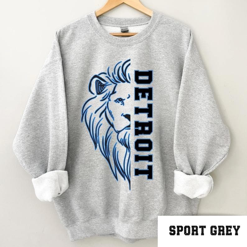 Sudadera Retro de Fútbol Detroit Lion, Jared Goff, Regalo Perfecto de Fútbol – image 1, Detroit Lions Tee, detroit lions shirt, detroit lions tee shirts, detroit lions football shirt, detroit lions sweat shirt, nflshop lions, lions sweatshirt