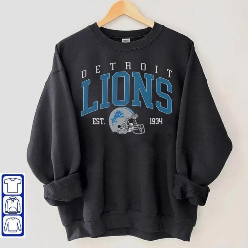 Sudadera Detroit Lions, camiseta gráfica fútbol, unisex para hombres y mujeres – image 1, Detroit Lions Tee, detroit lions shirt, detroit lions tee shirts, detroit lions football shirt, detroit lions sweat shirt, nflshop lions, lions sweatshirt