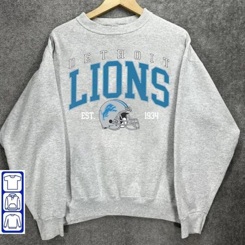 Sudadera Detroit Lions, camiseta gráfica fútbol, unisex para hombres y mujeres – image 2, Detroit Lions Tee, detroit lions shirt, detroit lions tee shirts, detroit lions football shirt, detroit lions sweat shirt, nflshop lions, lions sweatshirt