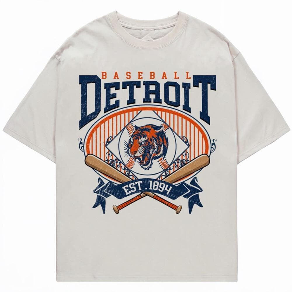 Camiseta retro de los 90s de Baseball de Detroit Tigers, Camiseta Vintage para el Día de Juego, Suéter Deportivo con Gráficos – image 1, Detroit Tigers Tee, Detroit Tigers Merch, Detroit Tigers Shirt, Detroit Tigers Sweatshirt, Detroit Tigers Hoodie, Detroit Tigers Clothes