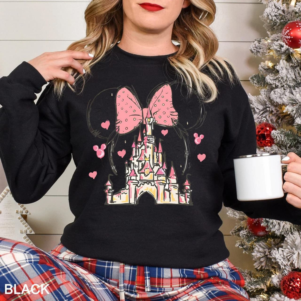 Disneey Castle Minnie Sweatshirt & Hoodie Magic Kingdom – image 3, disney shirt, cameron boyce merch, disney shirts for women, disney tee shirts womens, womens disney tee, disney family shirts, disney t shirts family