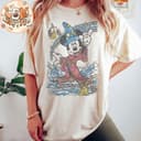 Disney Mickey Fantasia Sorcerer Wizard Retro Comfort Shirt, Magic Kingdom Trip Family Tee 1 small thumbnail