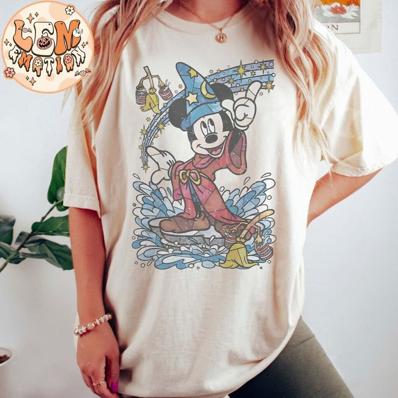 Disney Mickey Fantasia Sorcerer Wizard Retro Comfort Shirt, Magic Kingdom Trip Family Tee – image 1, Mickey Tee, Mickey Merch, Mickey Shirt, Mickey Sweatshirt, Mickey Hoodie, Mickey Clothes