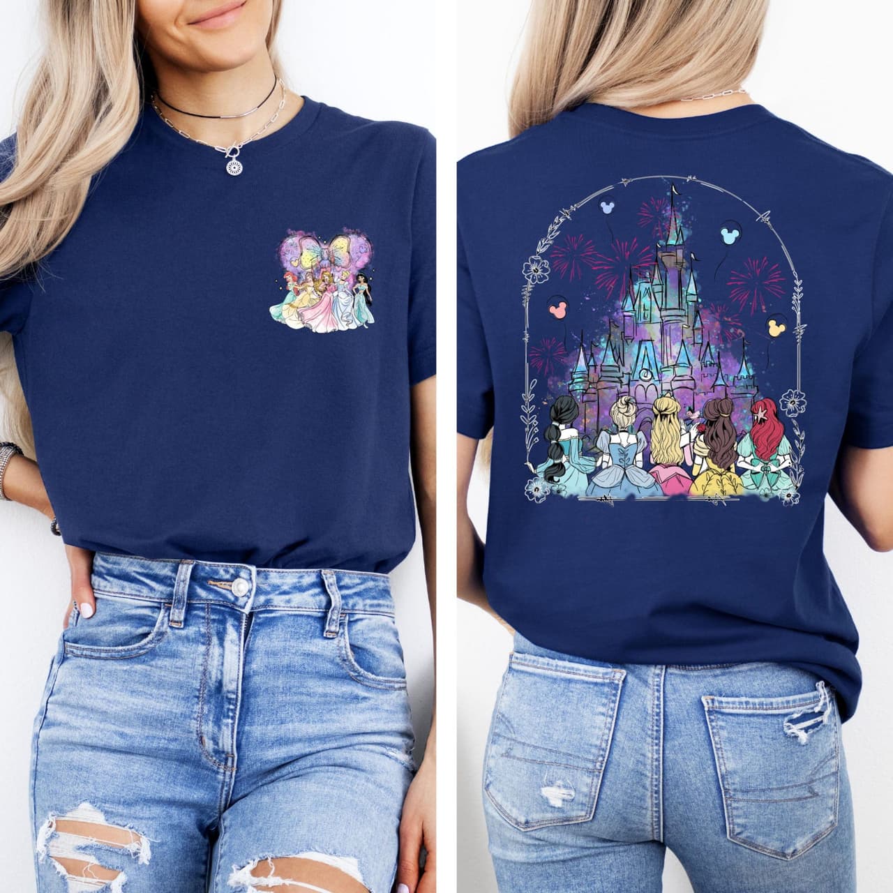 Disney Princess Castle Shirt, Disneeyland Castle Best Friends Gift, Disneey World Vacation Sweatshirt, Gift For Girls – image 3, Disney Princess Tee, disney shirt, cameron boyce merch, disney shirts for women, disney tee shirts womens, womens disney tee, disney family shirts