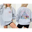 Disney Princess Castle Shirt, Disneeyland Castle Best Friends Gift, Disneey World Vacation Sweatshirt, Gift For Girls 4 small thumbnail