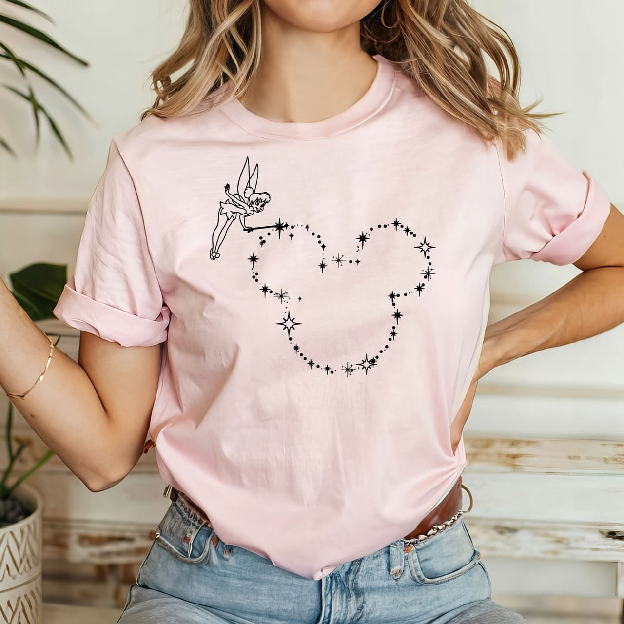 Disney Tinkerbell Mickey Mouse Shirt, World Disneyland Trip Tee – image 3, Mickey Tee, Mickey Merch, Mickey Shirt, Mickey Sweatshirt, Mickey Hoodie, Mickey Clothes