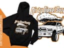 Sudadera con capucha y polar Dodge 4th Gen Truck Rolling Coal Design para hombre 1 small thumbnail