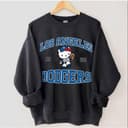 Dodger Kitty Sweatshirt, Blue Dodger Kitty Hoodie, Dodger Baseball T-Shirt, Funny Graphic Shirt, Vintage Baseball Fan Shirt 1 small thumbnail