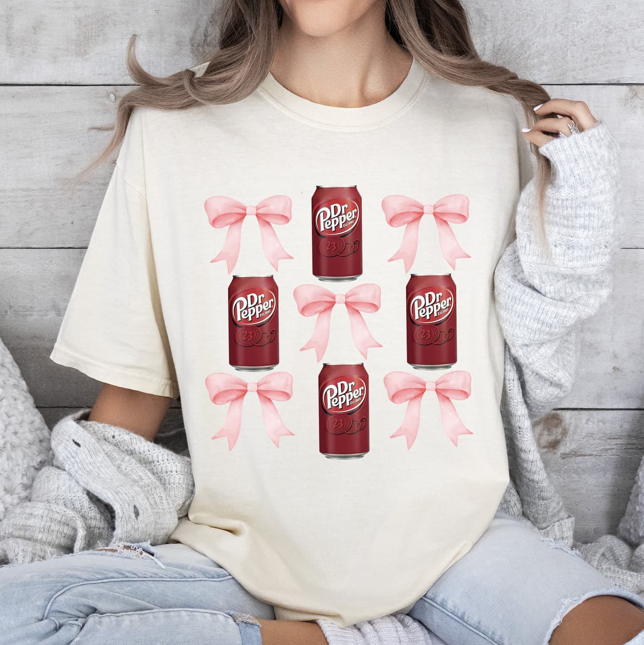 Dr. Pepper Shirt: Preppy Coquette Bow, Cute & Gift Idea – image 2, Dr Pepper Tee, Dr Pepper Merch, Dr Pepper Shirt, Dr Pepper Sweatshirt, Dr Pepper Hoodie, Dr Pepper Clothes