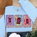 Dr. Pepper Tarot Card Crewneck Sweatshirt - Handmade Gift 2 small thumbnail