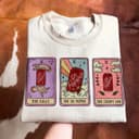 Dr. Pepper Tarot Card Crewneck Sweatshirt - Handmade Gift 3 small thumbnail