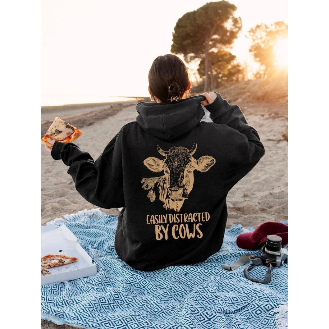 Easily Distracted By Cows Shirt, Funny Country Hoodie, Cowgirl Sweatshirt – image 1, Easily Distracted By Cows Tee, Easily Distracted By Cows Merch, Easily Distracted By Cows Shirt, Easily Distracted By Cows Sweatshirt, Easily Distracted By Cows Hoodie, Easily Distracted By Cows Clothes