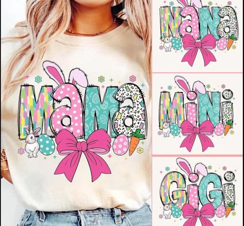 Pascua Mama Bunny Camiseta, Mimi Abuela Mamá Suéter y Sudadera Regalo – image 1, Easter Mama Tee, Easter Mama Merch, Easter Mama Shirt, Easter Mama Sweatshirt, Easter Mama Hoodie, Easter Mama Clothes