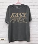 Easy Tiger Tee, UNISEX Vintage Inspired Sweatshirt, Trendy Tiger Hoodie, Retro Festival Clothing Oversized Tee Boho Hippie 1 small thumbnail