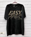 Easy Tiger Tee, UNISEX Vintage Inspired Sweatshirt, Trendy Tiger Hoodie, Retro Festival Clothing Oversized Tee Boho Hippie 3 small thumbnail