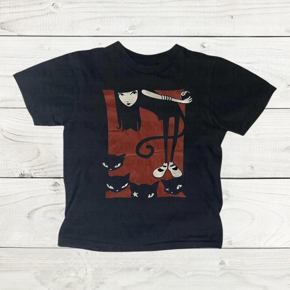 Emily Strange Cat Baby Shirt | Goth Grunge Emo 2000s Y2K Women's Top – image 2, Emily Strange Cat Baby Tee, Emily Strange Cat Baby Merch, Emily Strange Cat Baby Shirt, Emily Strange Cat Baby Sweatshirt, Emily Strange Cat Baby Hoodie, Emily Strange Cat Baby Clothes