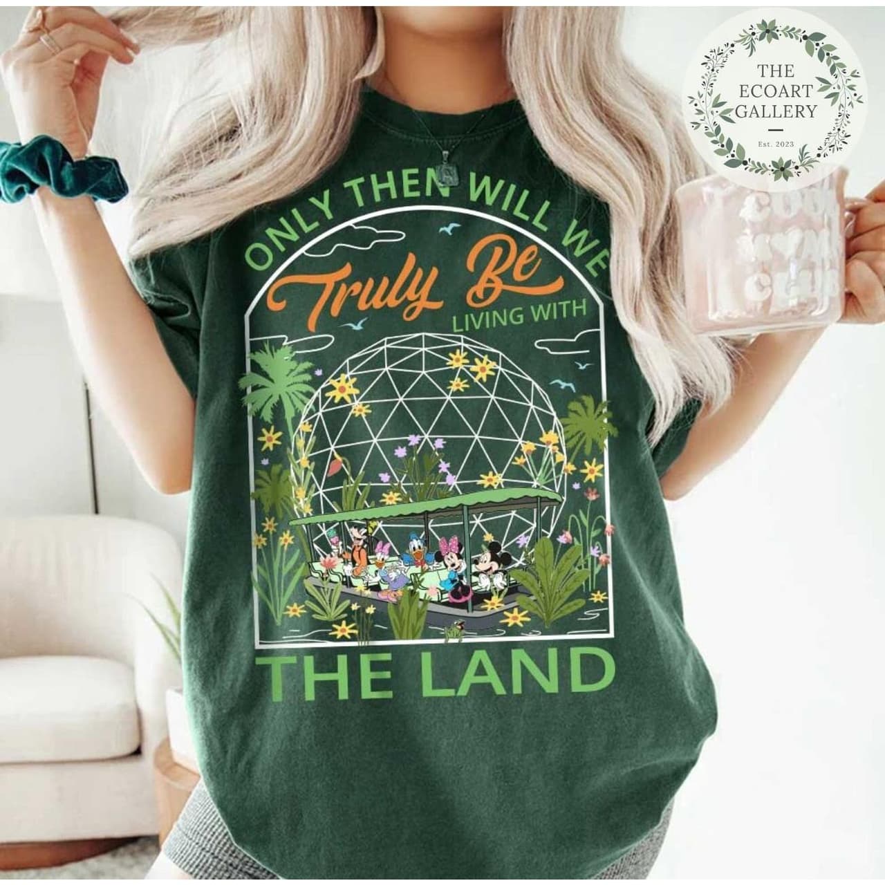 Epcot The Land Ride 'Living With The Land' Mickey & Friends Tee – image 1, Epcot The Land Ride Tee, Epcot The Land Ride Merch, Epcot The Land Ride Shirt, Epcot The Land Ride Sweatshirt, Epcot The Land Ride Hoodie, Epcot The Land Ride Clothes