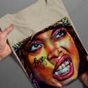 Erykah Badu, 90s Hip Hop & Old School Music T-Shirt ft. MF DOOM, Tupac, DMX 1 small thumbnail