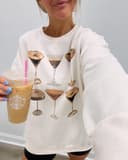 Espresso Martini Crewneck Sweatshirt - Womens, Hoodie & Comfort Colors 2 small thumbnail