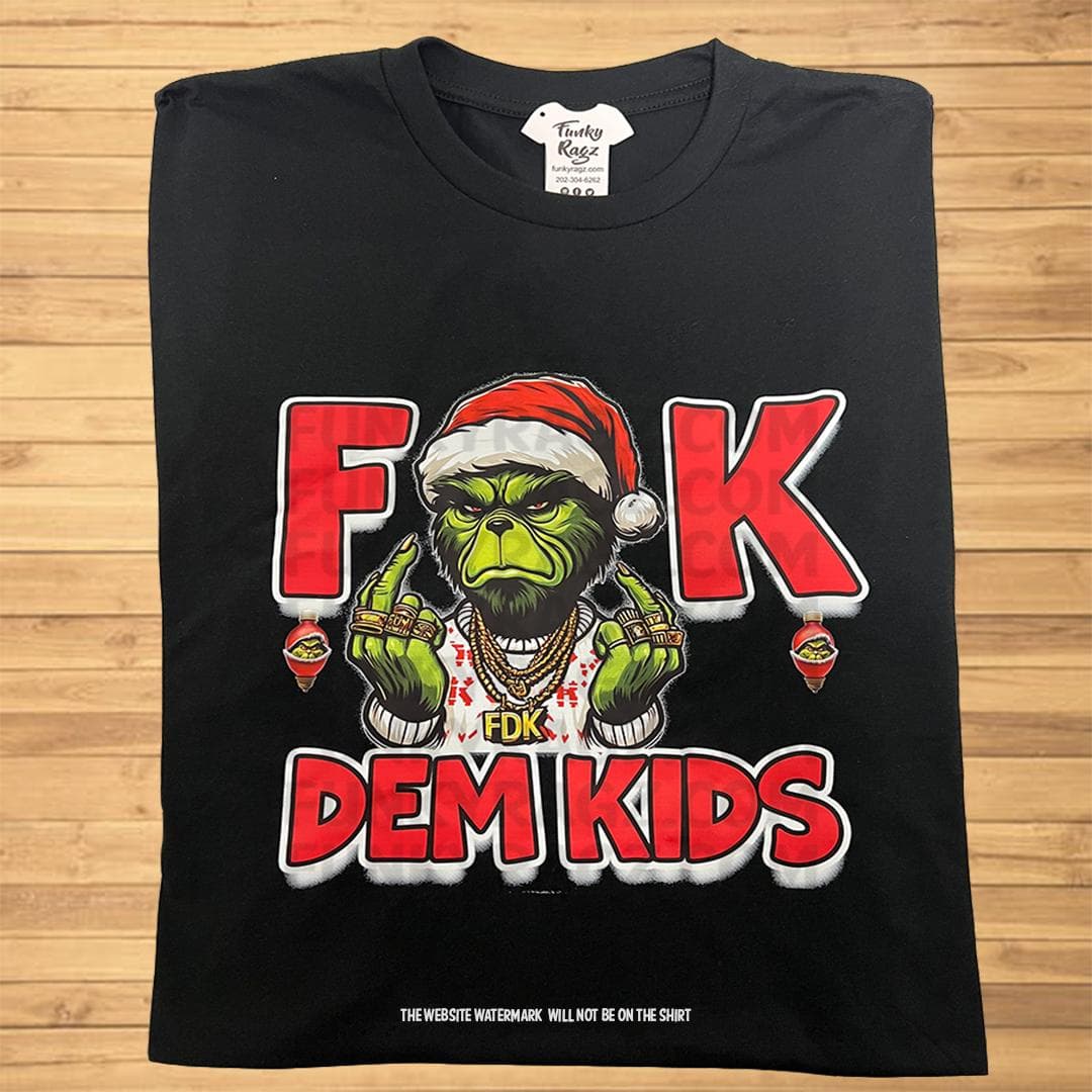 F Dem Kids T-shirt, Hoodie & Sweatshirt - Heavy Cotton, Comfort Colors – image 2, Grinch Tee, christmas tees, christmas pullover ugly, ugly xmas sweatshirt, ugly sweatshirt christmas, christmas sweatshirt ugly, ugly christmas sweatshirt men