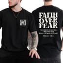 Faith Over Fear Tee Shirt, Christian Sweatshirt, Jesus Hoodie 1 small thumbnail
