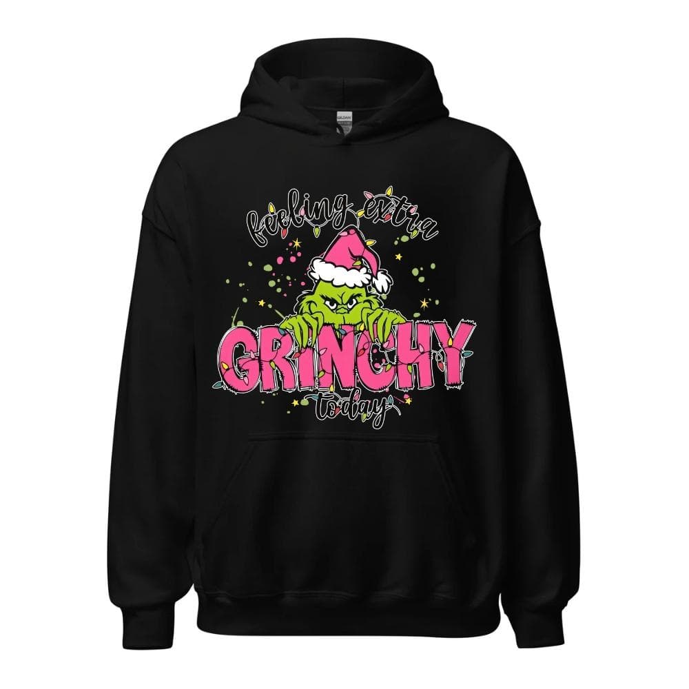 Feeling Extra Grinchy Today T-Shirt, Sweatshirt, Hoodie - Grinchmas Gift – image 1, Grinch Tee, christmas tees, christmas pullover ugly, ugly xmas sweatshirt, ugly sweatshirt christmas, christmas sweatshirt ugly, ugly christmas sweatshirt men