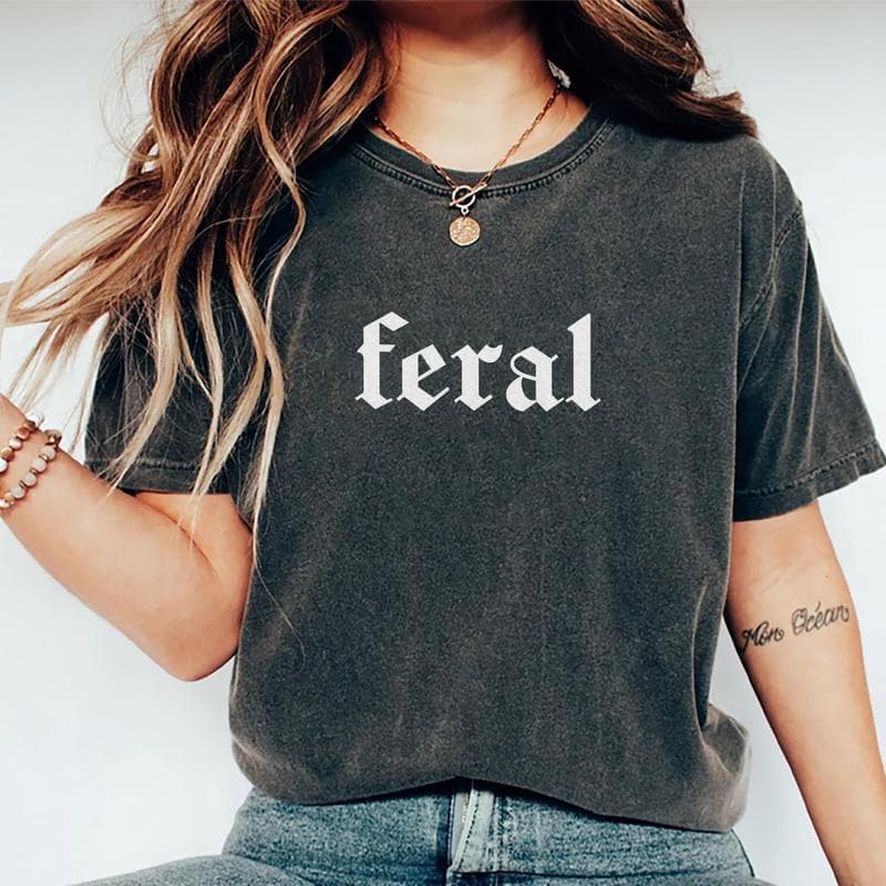 Camiseta Feral Human: Gráfica Divertida para Esposa, Mamá, Feral Dude – image 1, Feral Human Tee, Feral Human Merch, Feral Human Shirt, Feral Human Sweatshirt, Feral Human Hoodie, Feral Human Clothes