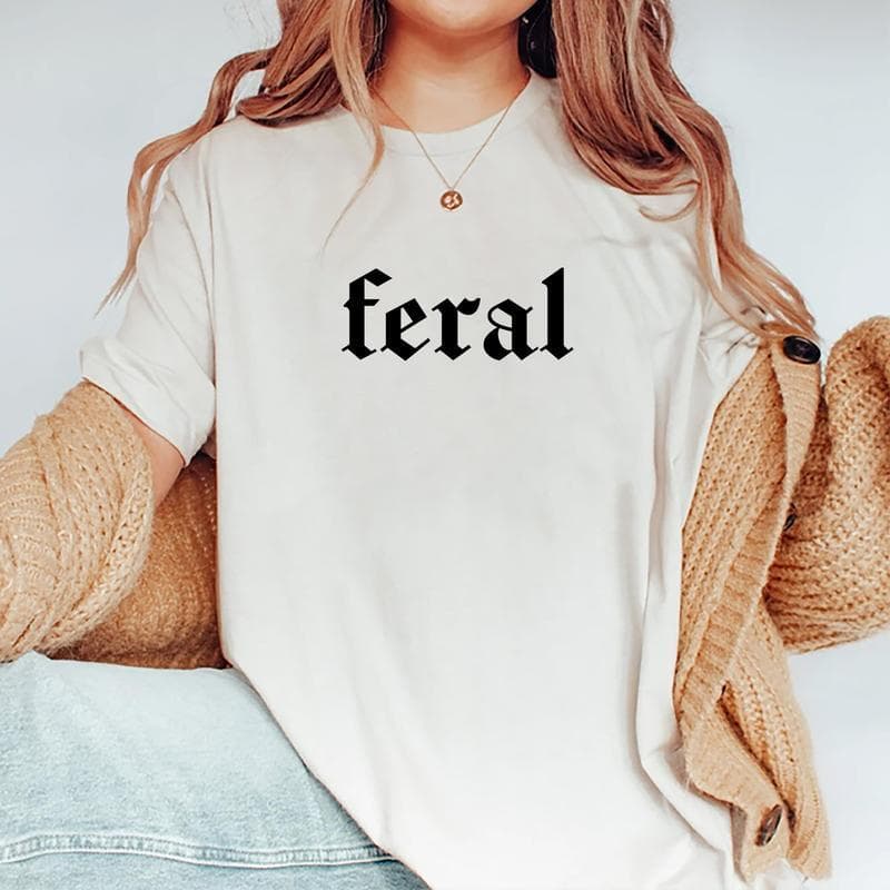 Camiseta Feral Human: Gráfica Divertida para Esposa, Mamá, Feral Dude – image 3, Feral Human Tee, Feral Human Merch, Feral Human Shirt, Feral Human Sweatshirt, Feral Human Hoodie, Feral Human Clothes