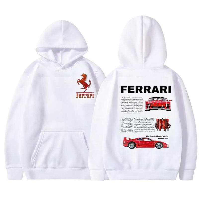 Prendas Ferrari F40 2 Caras: Camiseta, Sudadera, Suéter y Camisa – image 1, Ferrari Tee, Ferrari Merch, Ferrari Shirt, Ferrari Sweatshirt, Ferrari Hoodie, Ferrari Clothes