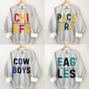 Sudadera Retro Unisex de Fútbol 'First Down All Team Colors' 1 small thumbnail