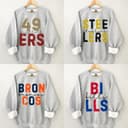 Sudadera Retro Unisex de Fútbol 'First Down All Team Colors' 3 small thumbnail