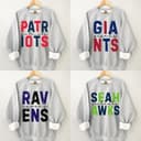 Sudadera Retro Unisex de Fútbol 'First Down All Team Colors' 4 small thumbnail