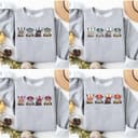 Football All Team Highland Cow Crewneck Sweatshirt, Cute Cow Hoodie, Classic Fit Tees 2 small thumbnail