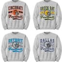 Football Sweatshirt, Vintage Football Sweatshirt All Teams, Gifts For Football Fan Classic Casual 1 small thumbnail