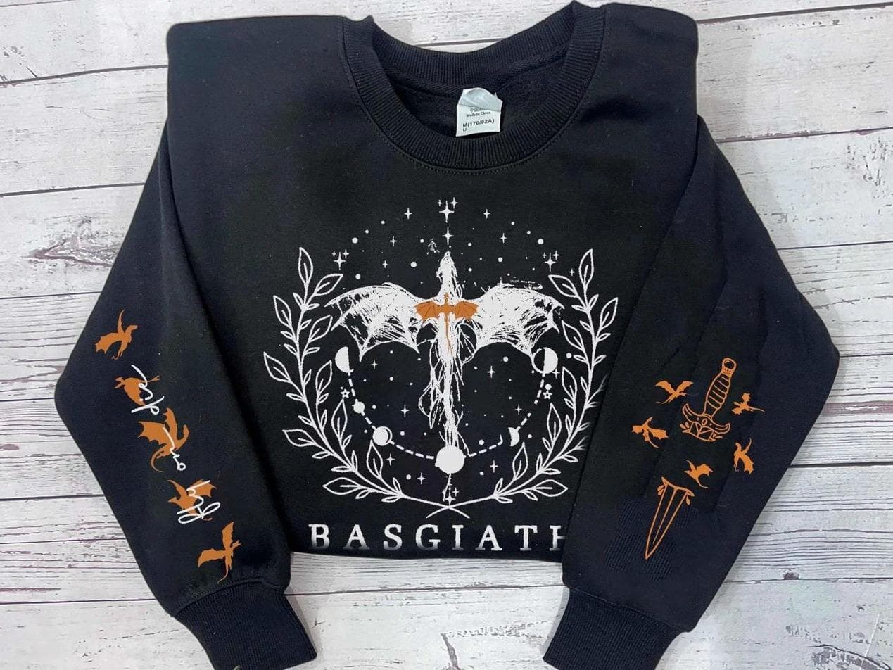 Fourth Wing Basgiath Dragon Rider Sweatshirt & Hoodie Comfort Colors – image 1, Fourth Wing Tee, Fourth Wing Merch, Fourth Wing Shirt, Fourth Wing Sweatshirt, Fourth Wing Hoodie, Fourth Wing Clothes