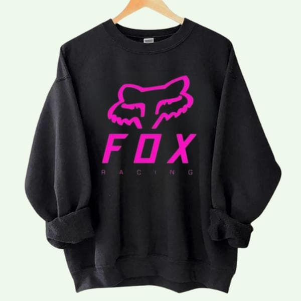 Ropa Fox Racing Pink Logo: Hoodie, Camiseta, Sudadera, Camisa Biker – image 1, Fox Racing Tee, Fox Racing Merch, Fox Racing Shirt, Fox Racing Sweatshirt, Fox Racing Hoodie, Fox Racing Clothes