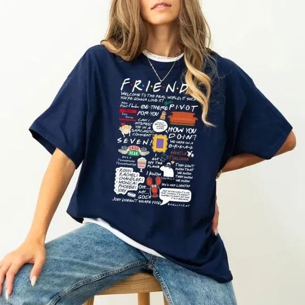 Camiseta, Sudadera, Hoodie Friends TV Show – Citas, Regalo Fan 90s Nostalgia – image 4, Friends TV Show Tee, Friends TV Show Merch, Friends TV Show Shirt, Friends TV Show Sweatshirt, Friends TV Show Hoodie, Friends TV Show Clothes