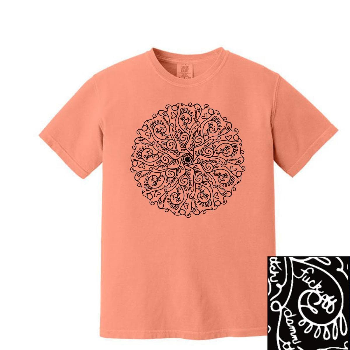 Funny Curse Word Mandala Comfort Colors T-Shirt, Sweatshirt & Hoodie – image 3, Funny Curse Word Mandala Tee, Funny Curse Word Mandala Merch, Funny Curse Word Mandala Shirt, Funny Curse Word Mandala Sweatshirt, Funny Curse Word Mandala Hoodie, Funny Curse Word Mandala Clothes