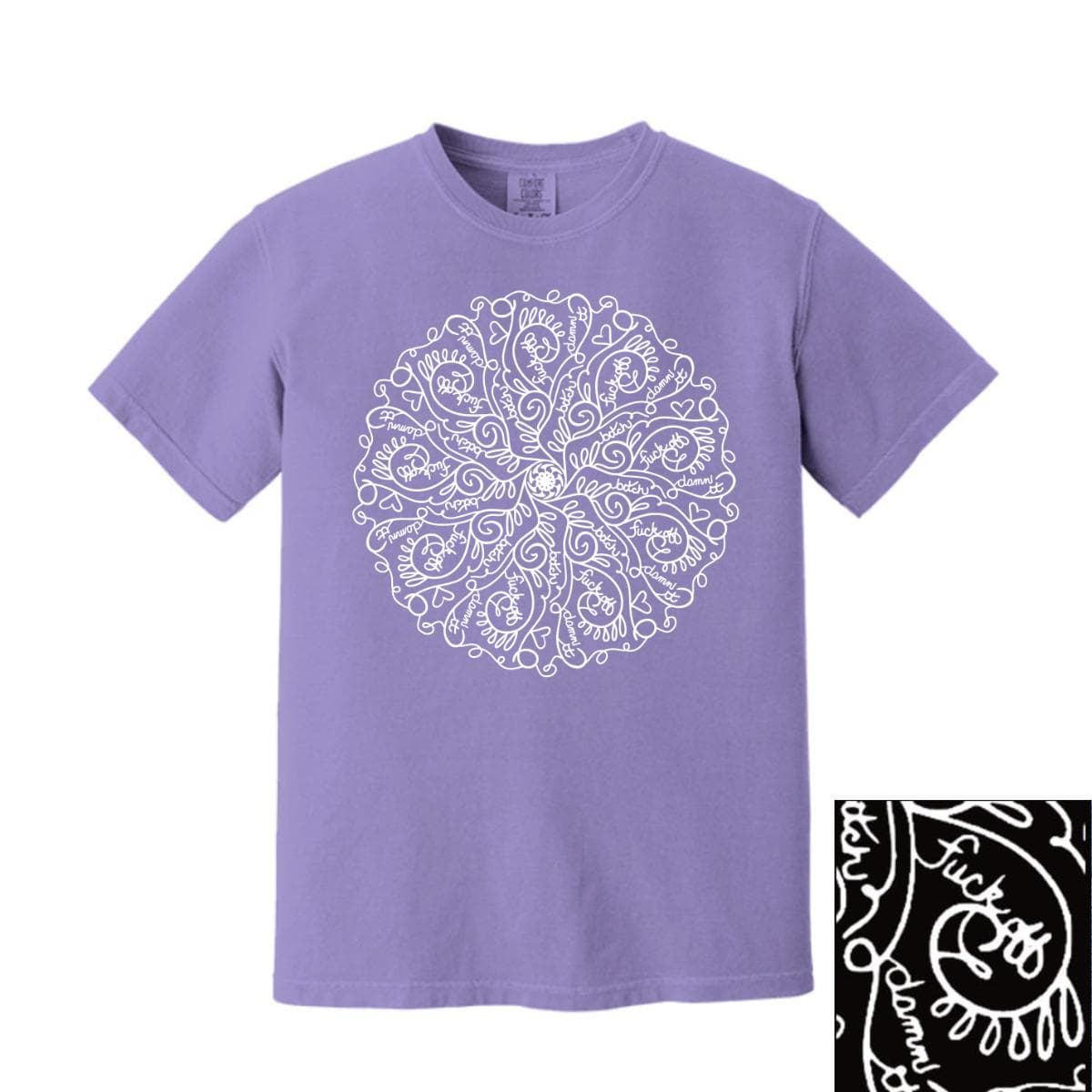 Funny Curse Word Mandala Comfort Colors T-Shirt, Sweatshirt & Hoodie – image 4, Funny Curse Word Mandala Tee, Funny Curse Word Mandala Merch, Funny Curse Word Mandala Shirt, Funny Curse Word Mandala Sweatshirt, Funny Curse Word Mandala Hoodie, Funny Curse Word Mandala Clothes