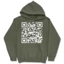 Funny 'Fuck You' QR Code Hoodie Menswear Sweatshirt 1 small thumbnail