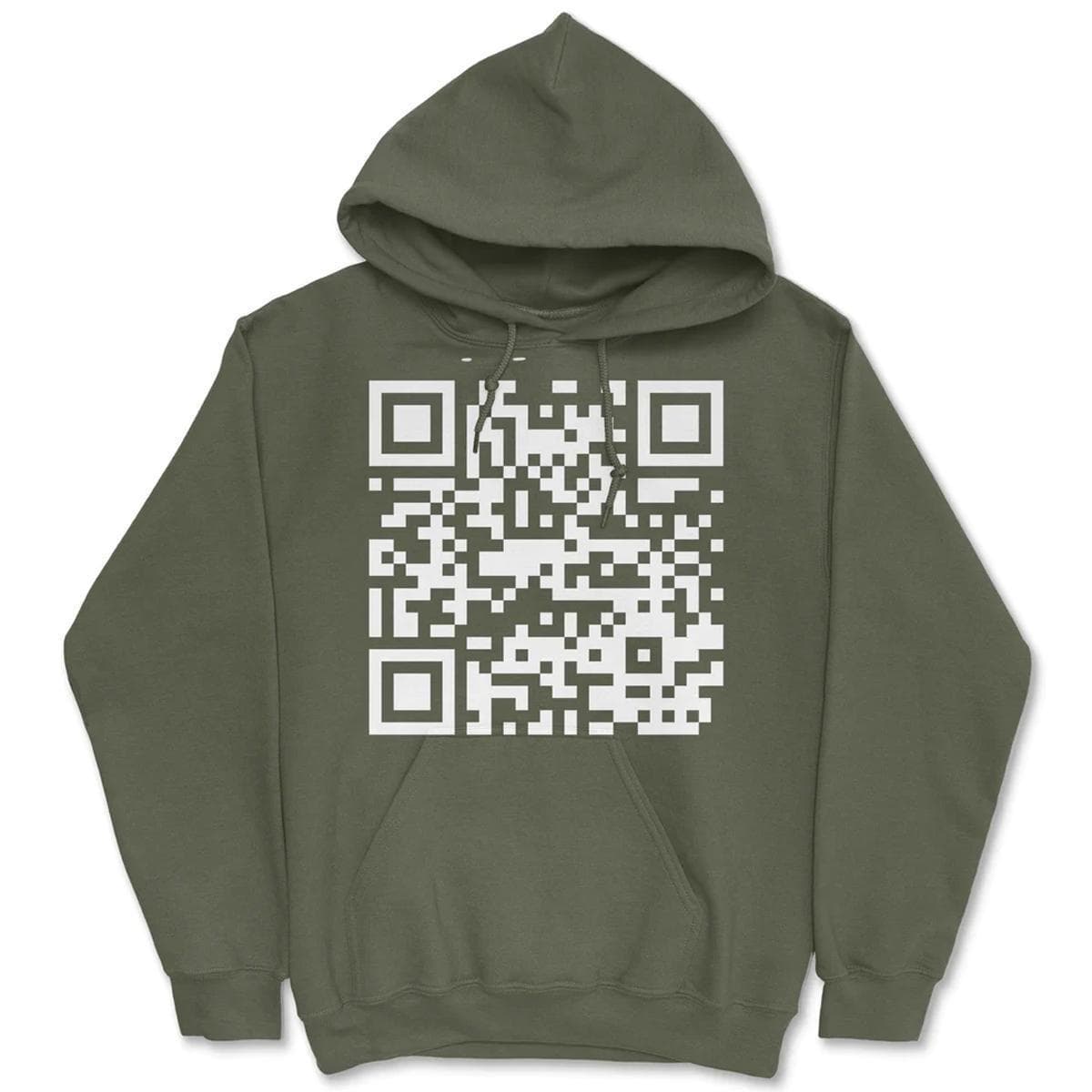 Funny 'Fuck You' QR Code Hoodie Menswear Sweatshirt – image 1, Fuck You Funny QR Code Tee, Fuck You Funny QR Code Merch, Fuck You Funny QR Code Shirt, Fuck You Funny QR Code Sweatshirt, Fuck You Funny QR Code Hoodie, Fuck You Funny QR Code Clothes