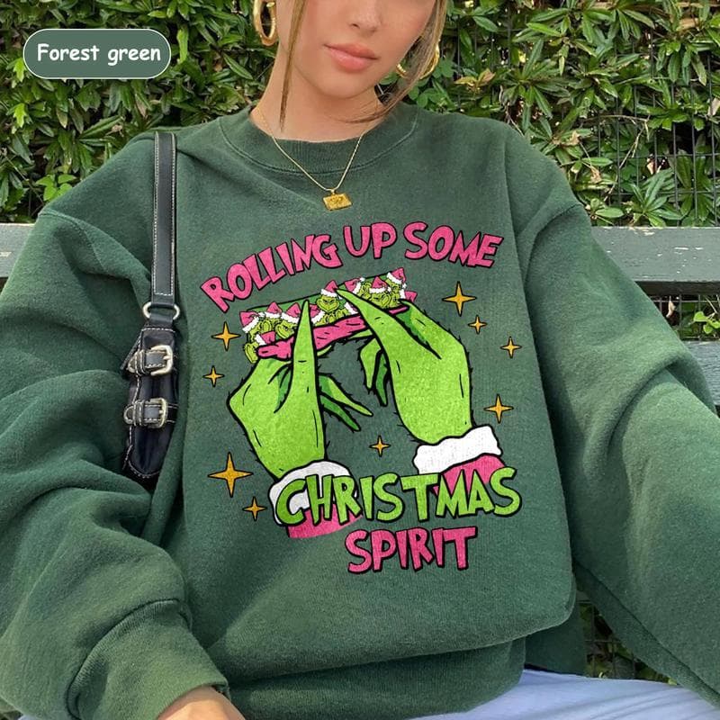Sudadera y Camiseta Divertido Grinch Navideño - Regalo Unisex – image 2, Grinch Tee, christmas tees, christmas pullover ugly, ugly xmas sweatshirt, ugly sweatshirt christmas, christmas sweatshirt ugly, ugly christmas sweatshirt men