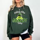 Funny Grinch Christmas Sweatshirt, Festive Holiday Gift 2 small thumbnail