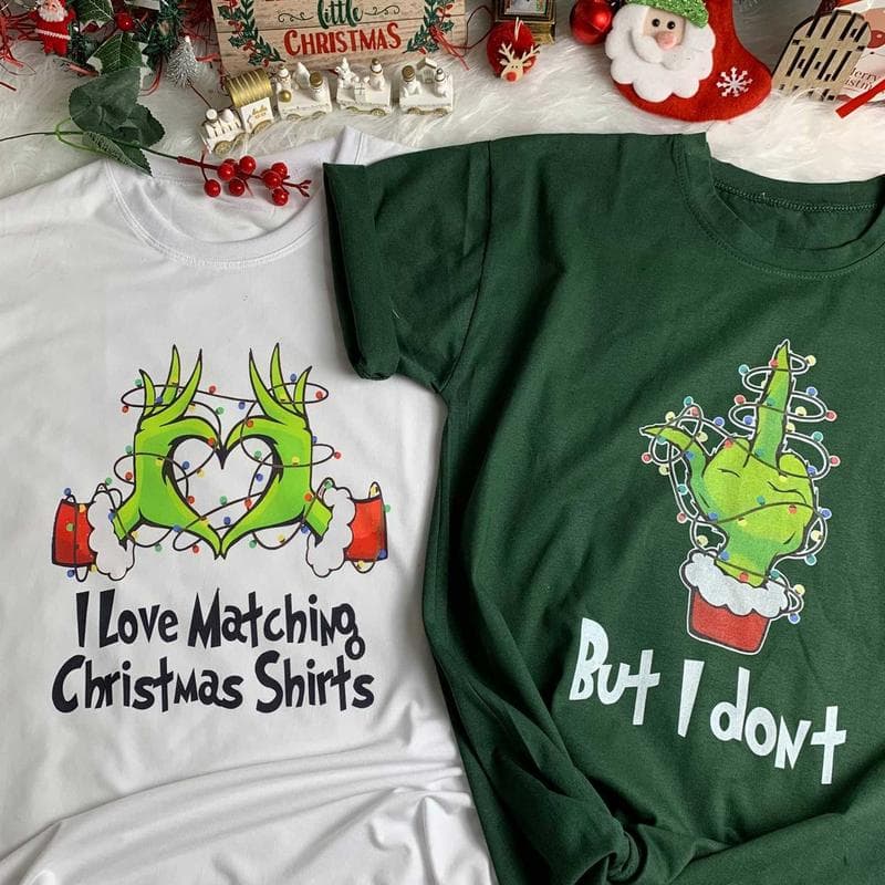 Divertidas Camisetas de Pijama Grinch Navideñas a Juego para Pareja – image 2, Grinch Tee, christmas tees, christmas pullover ugly, ugly xmas sweatshirt, ugly sweatshirt christmas, christmas sweatshirt ugly, ugly christmas sweatshirt men