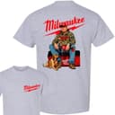 Funny Milwaukee Trump Camo 2-Sided T-Shirt - Unisex Cotton Crewneck 3 small thumbnail