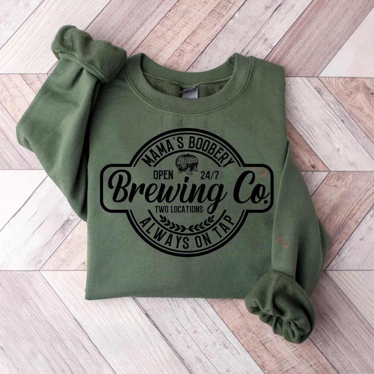 Funny Nursing Sweatshirt: Mamas Boobery Crewneck New Mom Gift – image 1, Nurse Tee, Nurse Merch, Nurse Shirt, Nurse Sweatshirt, Nurse Hoodie, Nurse Clothes
