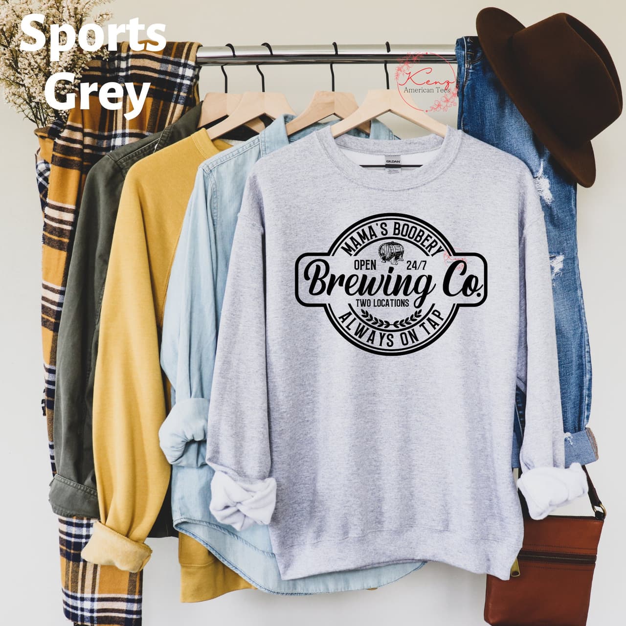 Funny Nursing Sweatshirt: Mamas Boobery Crewneck New Mom Gift – image 3, Nurse Tee, Nurse Merch, Nurse Shirt, Nurse Sweatshirt, Nurse Hoodie, Nurse Clothes