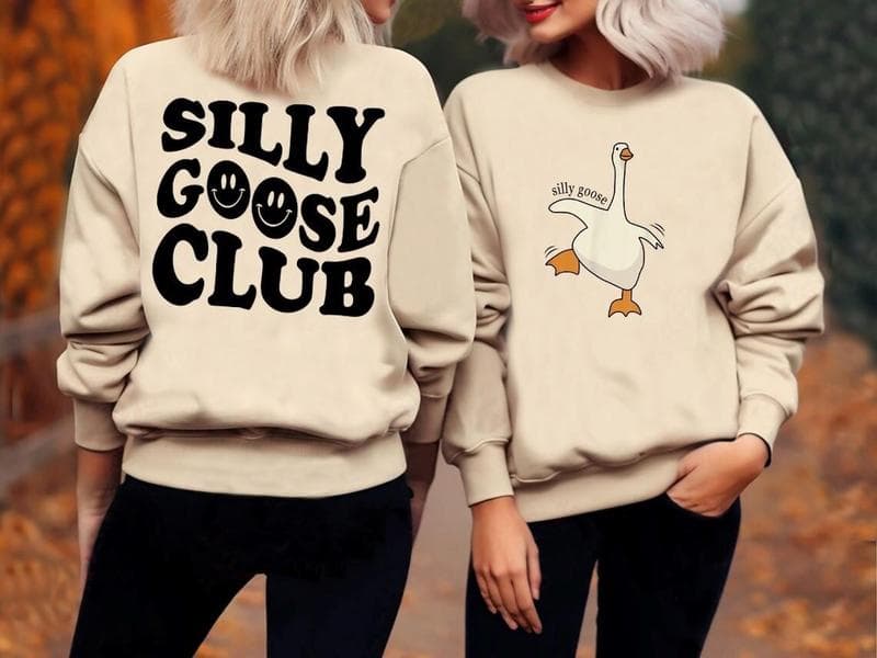 Divertida Sudadera y Camiseta Silly Goose Club para Hombres, Mujeres – image 3, Funny Goose Tee, Funny Goose Merch, Funny Goose Shirt, Funny Goose Sweatshirt, Funny Goose Hoodie, Funny Goose Clothes